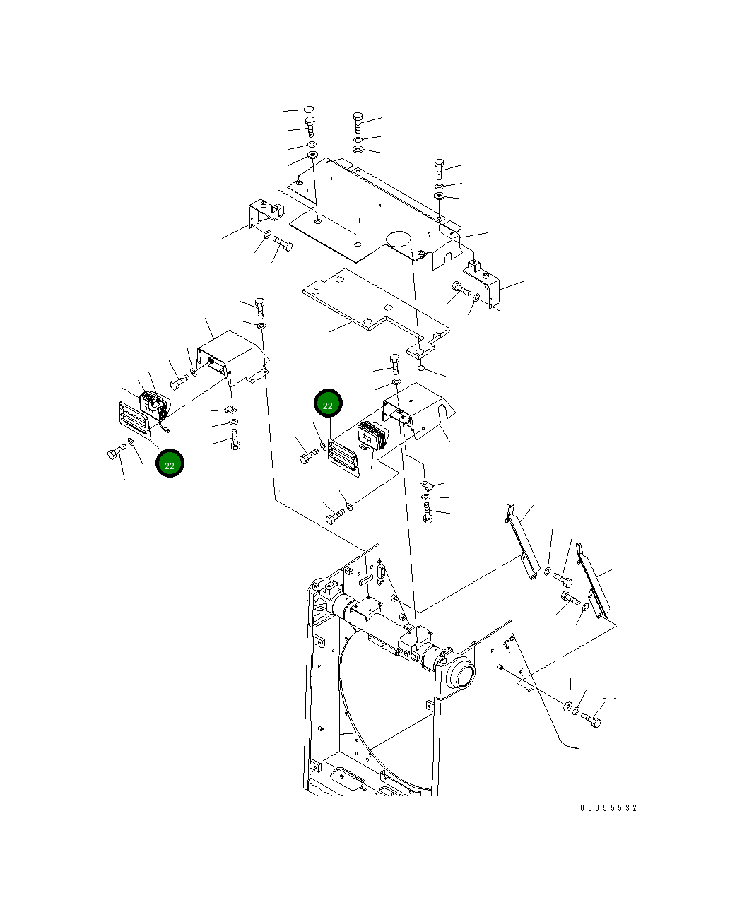 Крышка 154-54-71271 Komatsu