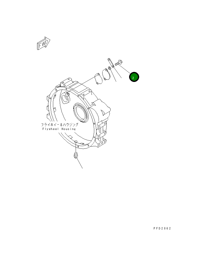 Болт 6732-21-4280 Komatsu