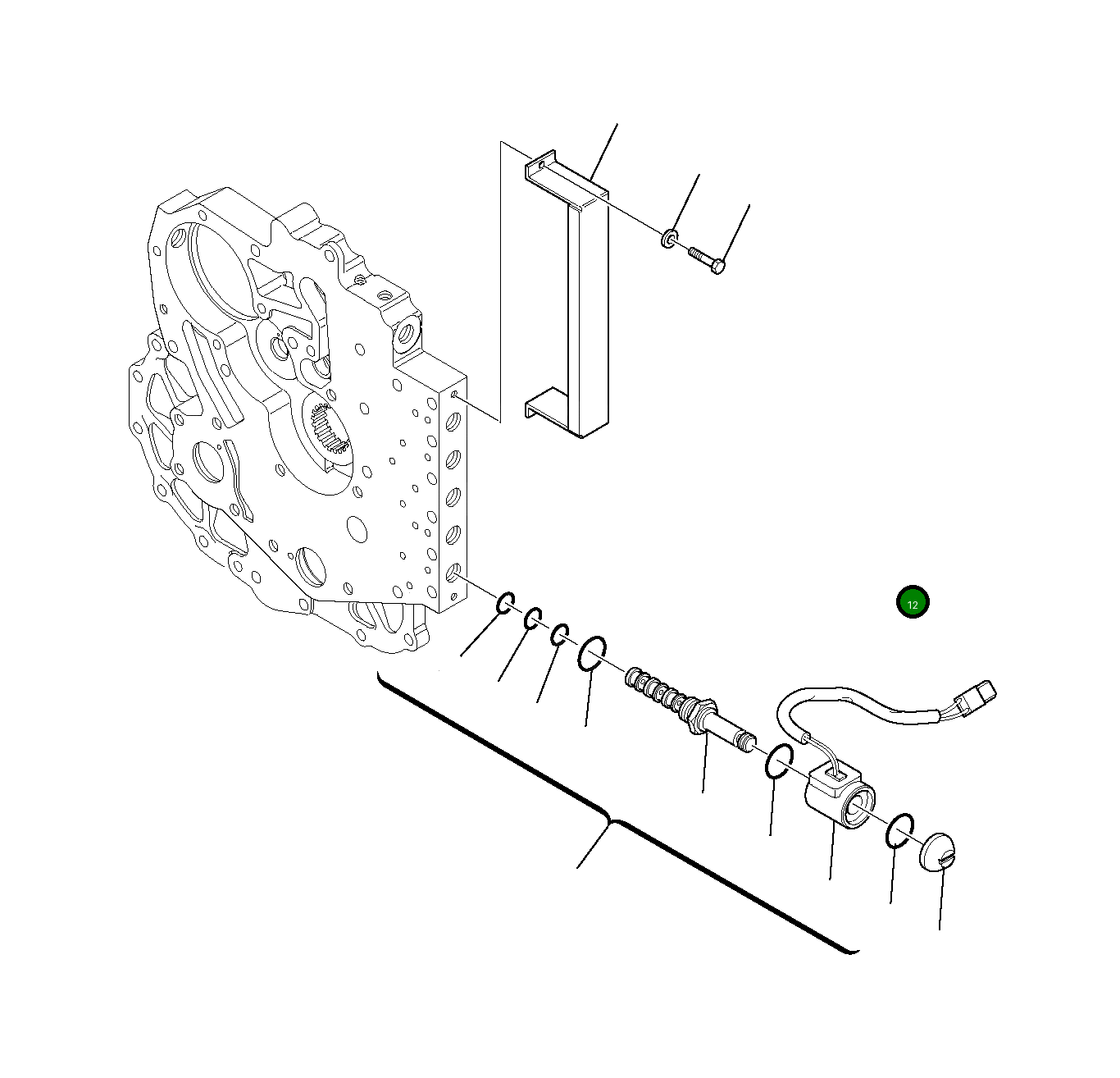 Болт DG1CM612 Komatsu