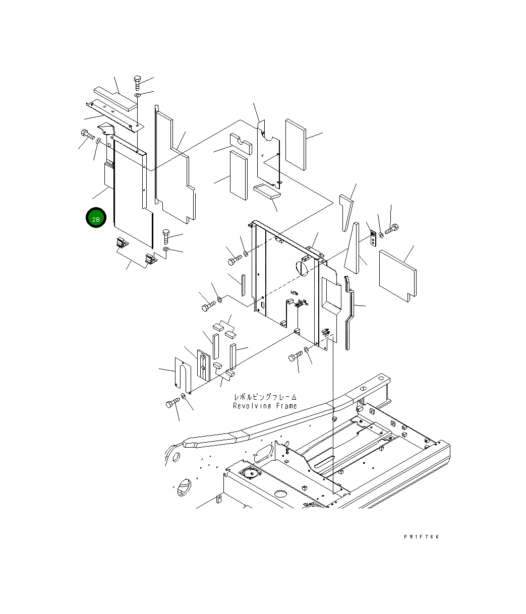 Крышка 21K-54-71930 Komatsu