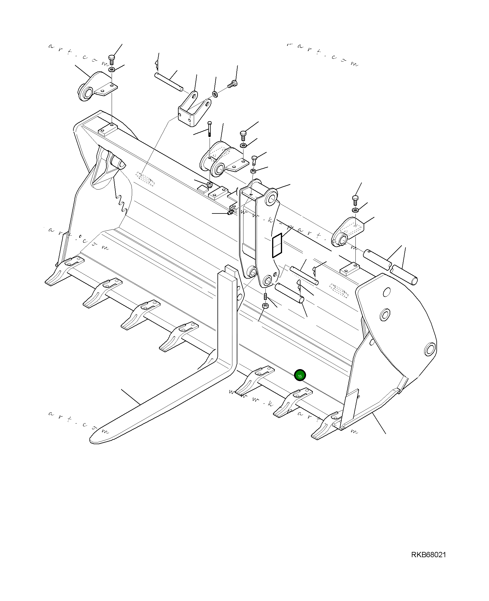 Болт 37A-09-13166 Komatsu