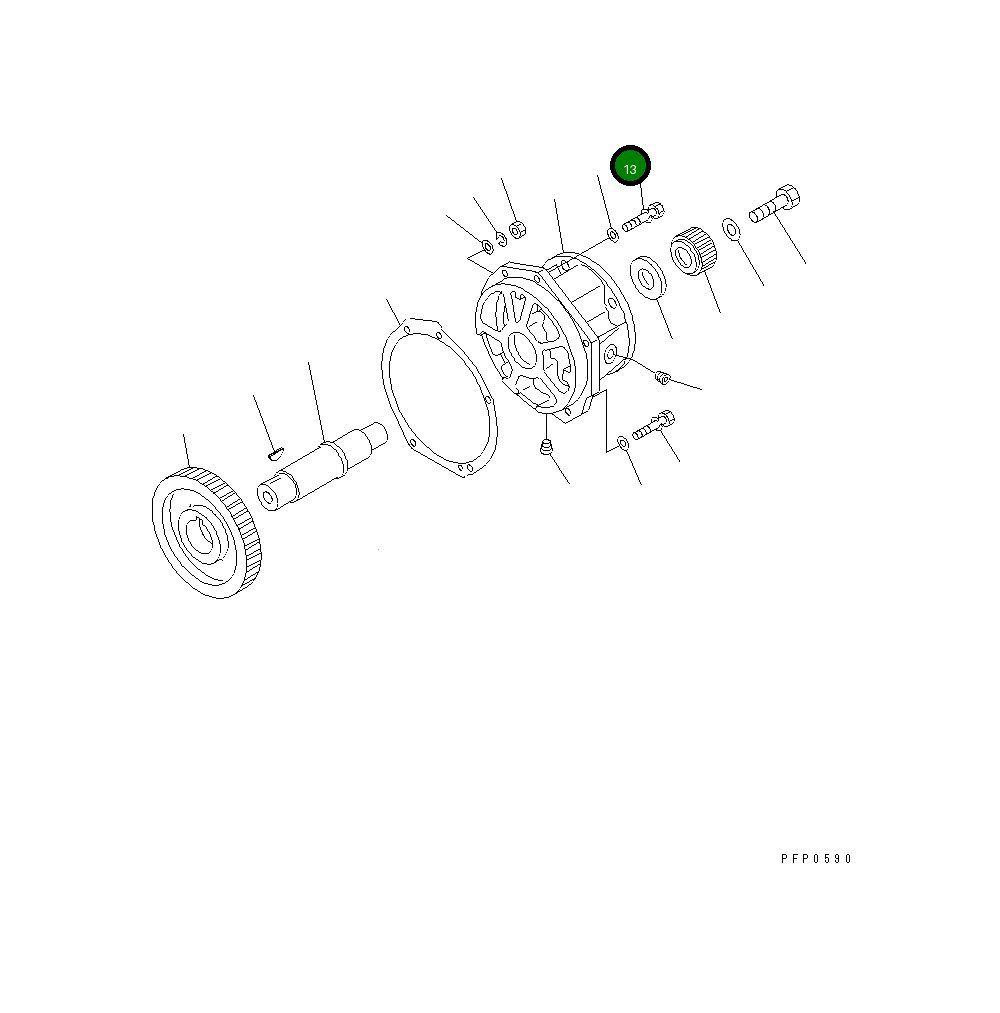 Болт CU3033038  Komatsu