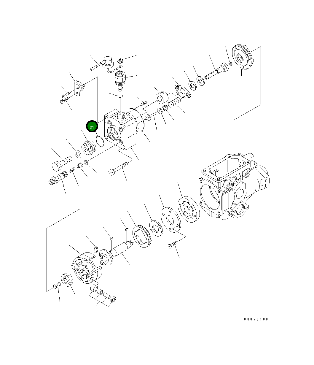 Кольцо уплотнительное (O-Ring) DK146600-0500 Komatsu