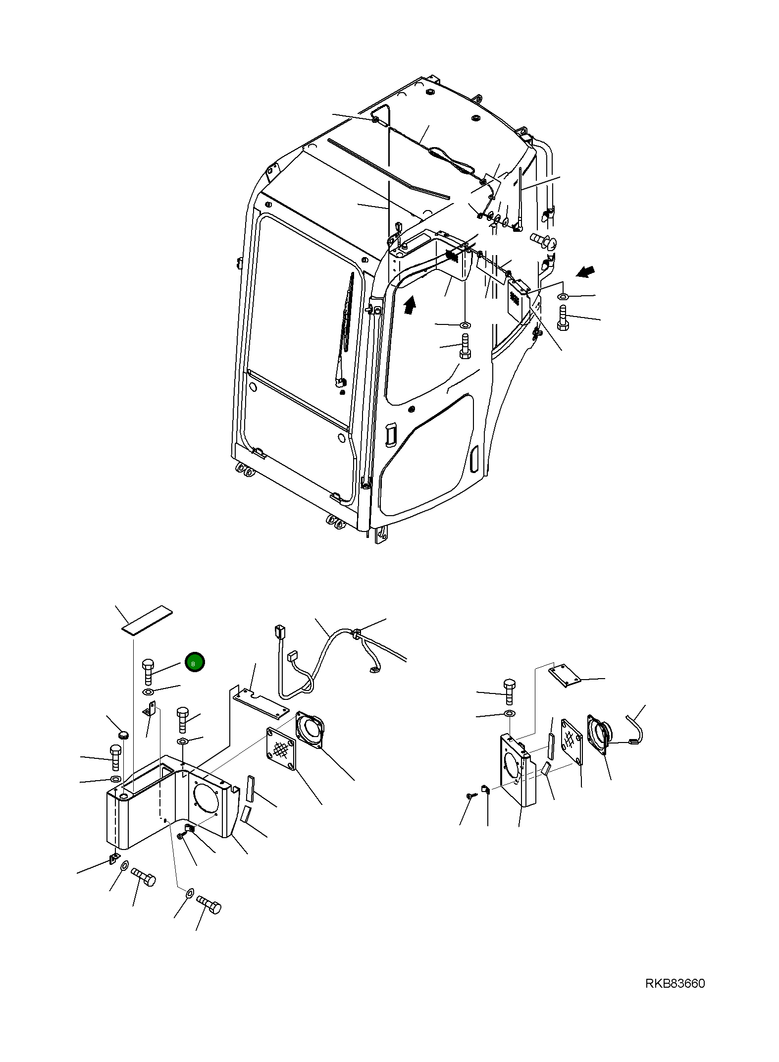 Крышка 21D-43-11290 Komatsu