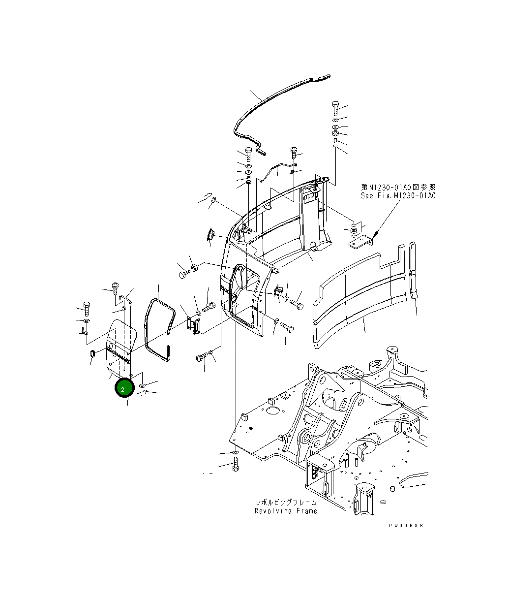 Крышка 21W-46-41621NK Komatsu