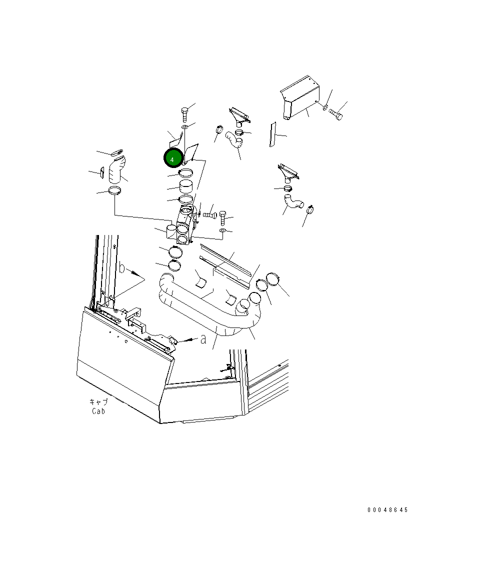 Крышка 426-926-4381  Komatsu