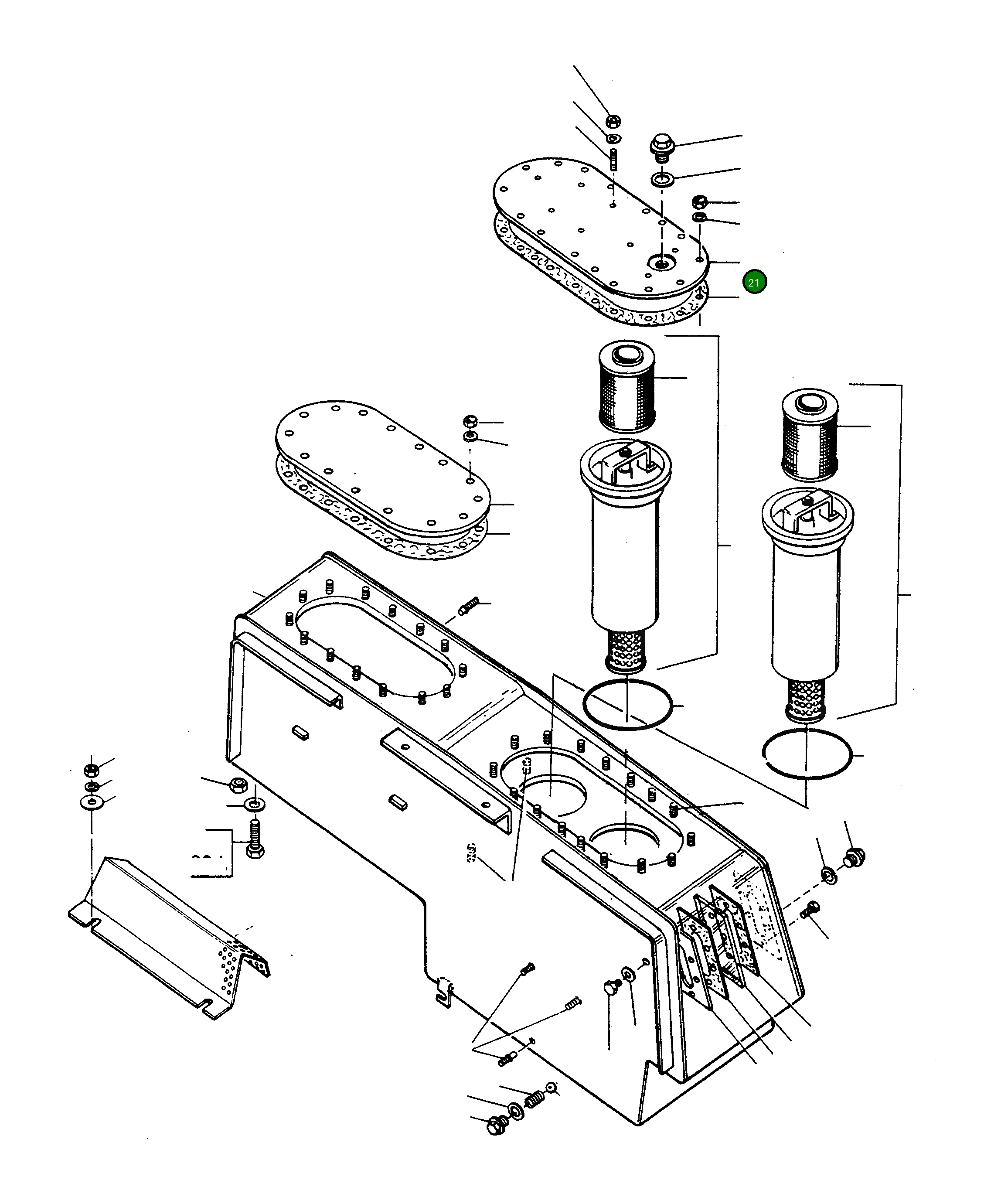 Крышка 4210439M1 Komatsu