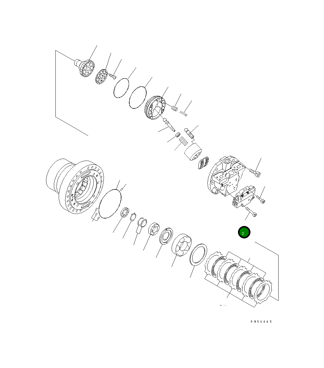 Болт 01252-61055 Komatsu
