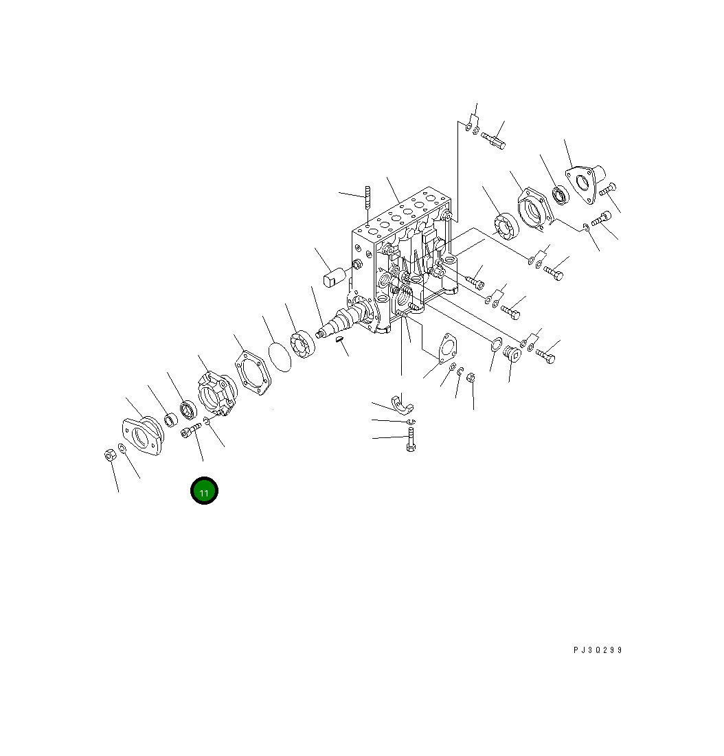 Болт DK010208-2020 Komatsu