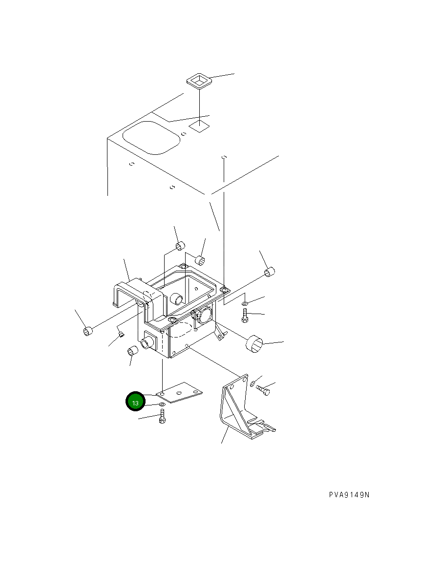 Крышка 134-43-38560 Komatsu