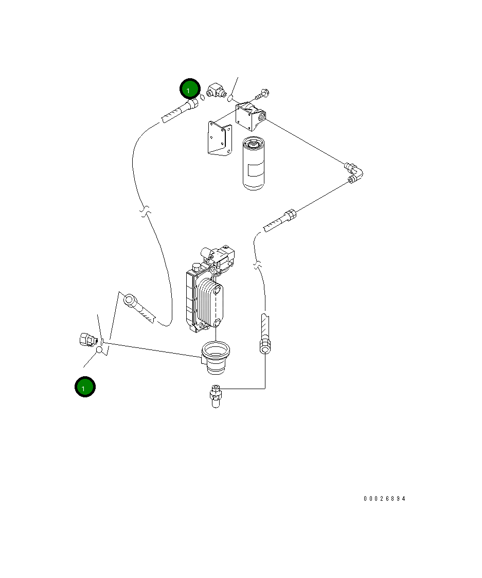 Кольцо уплотнительное (O-Ring) 6743-51-9950  Komatsu