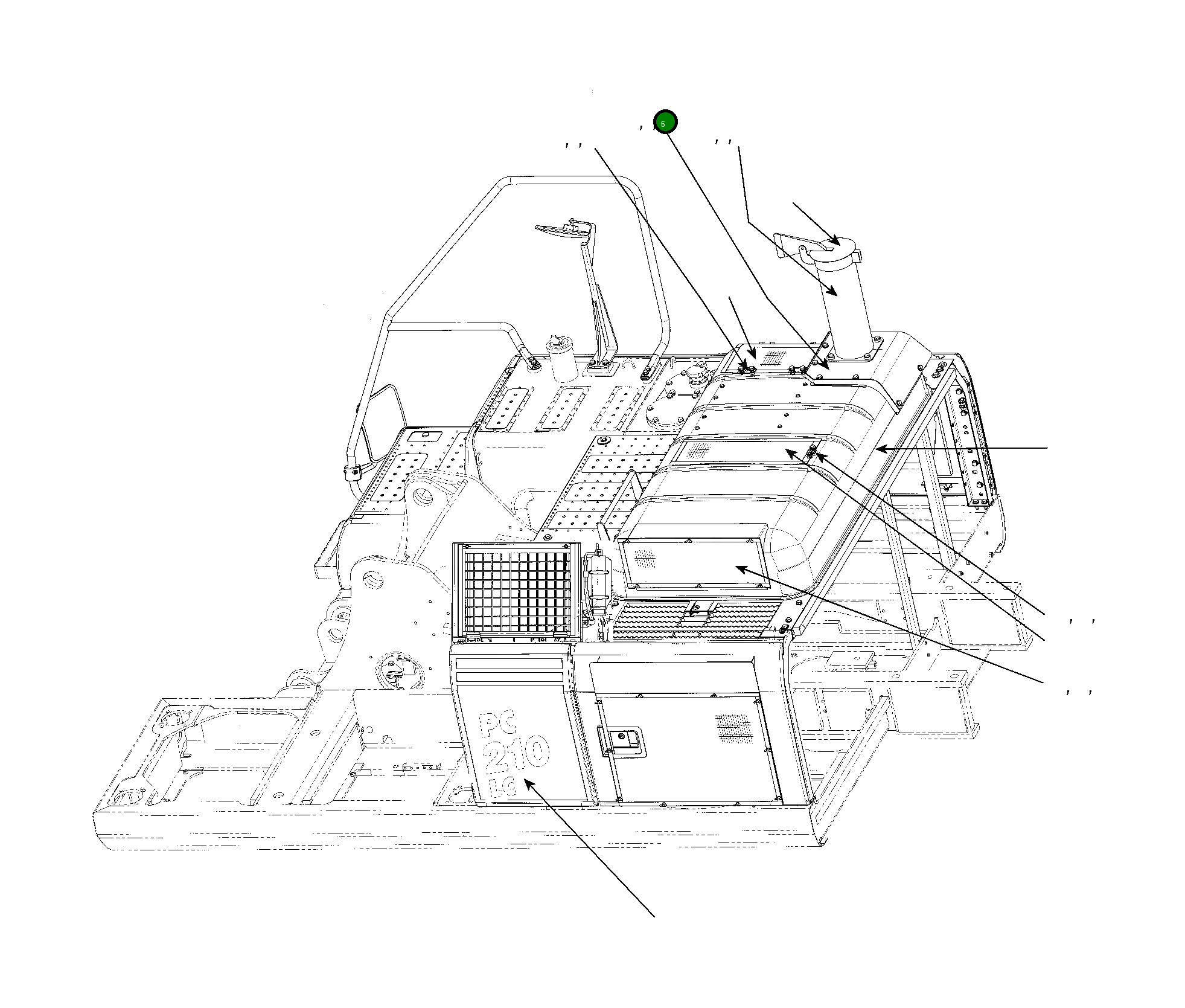 Крышка 20Y-54-75140  Komatsu