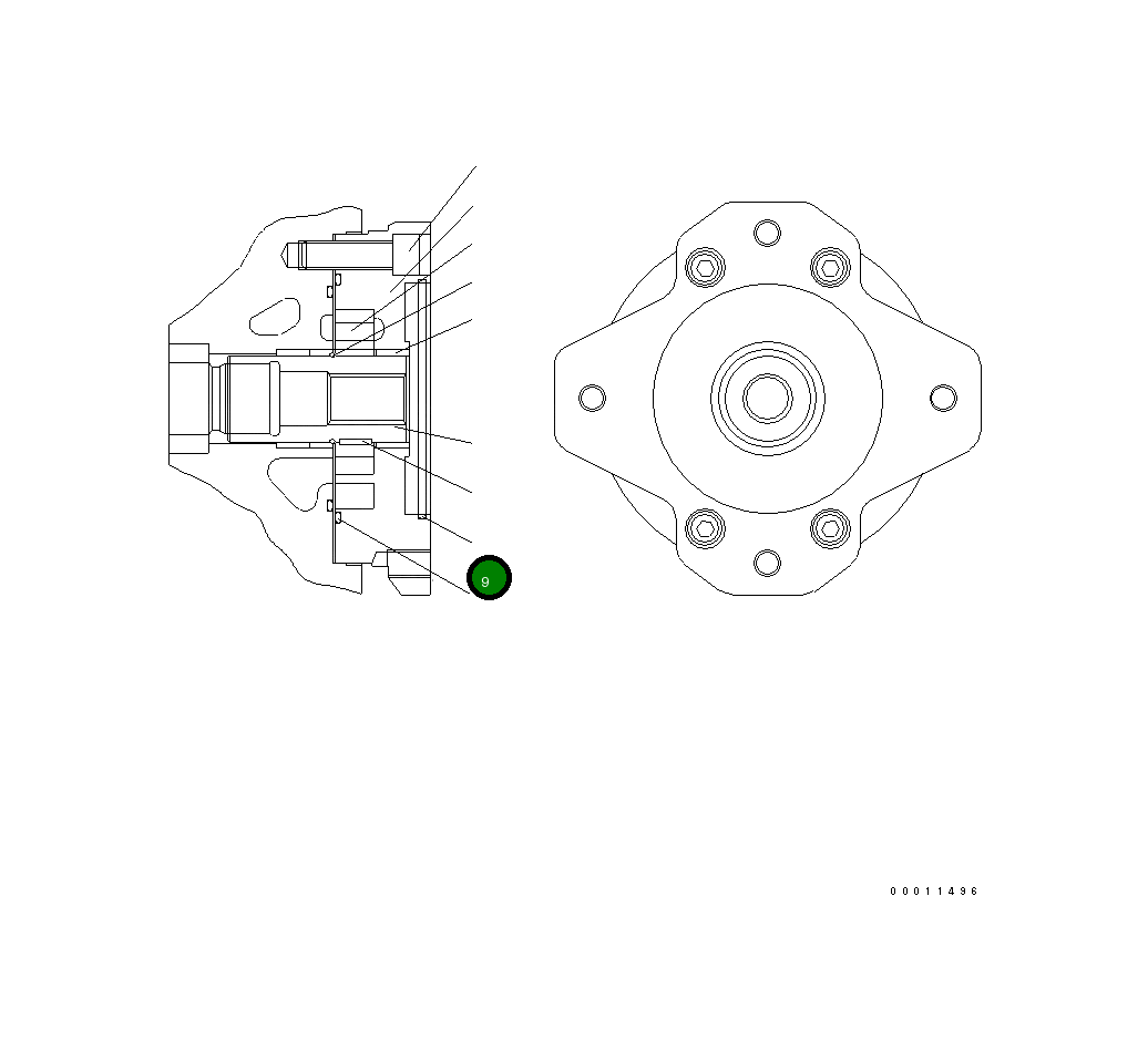 Кольцо уплотнительное (O-Ring) UC1300313003  Komatsu