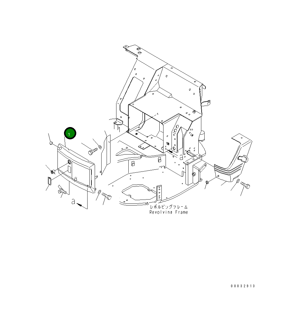 Крышка 22F-54-12770 Komatsu