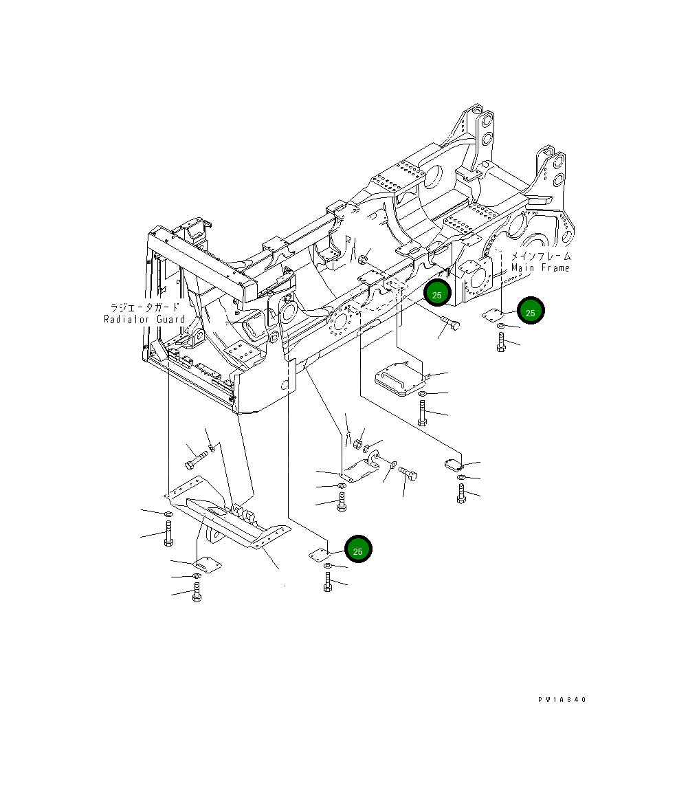 Крышка 19M-54-11972  Komatsu