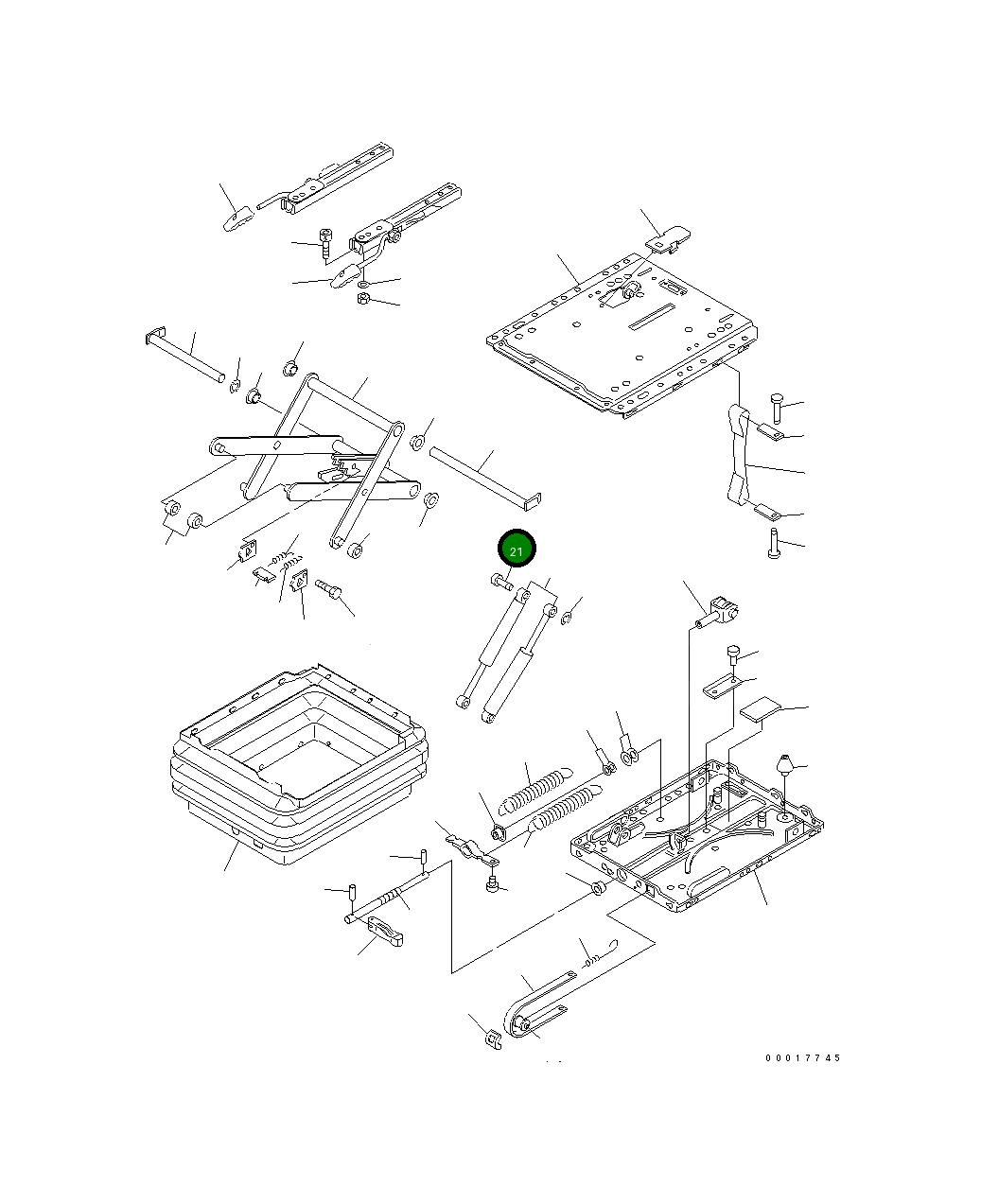 Болт 20K-57-32410  Komatsu