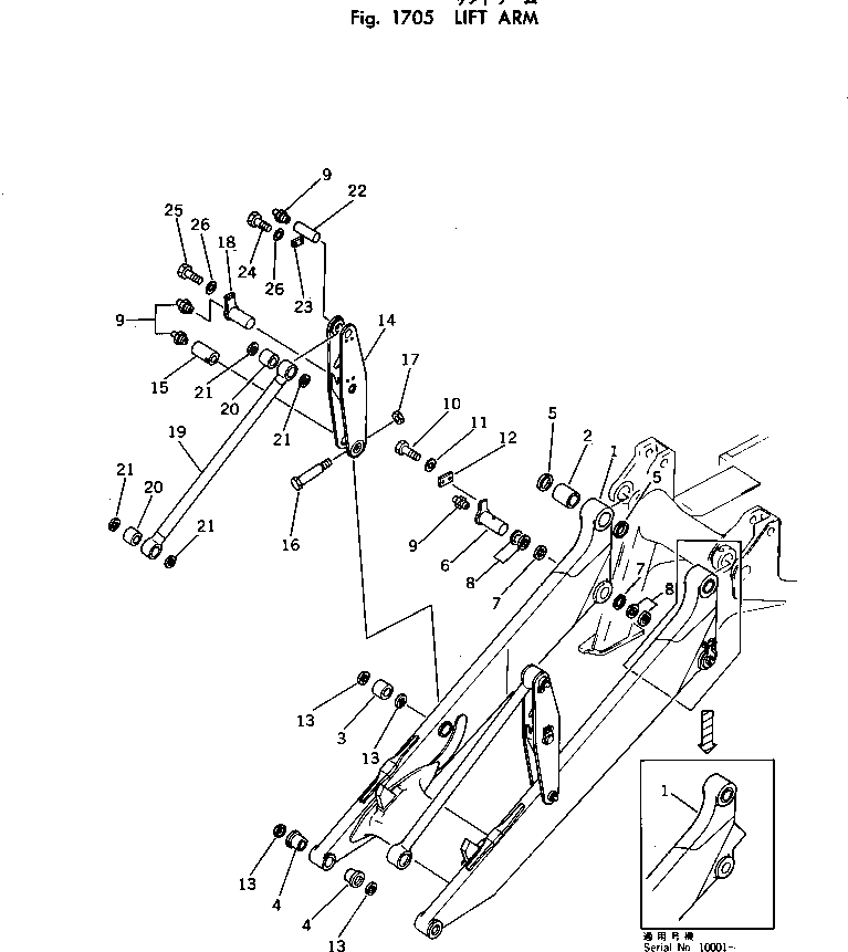 Болт 145-70-42261 Komatsu