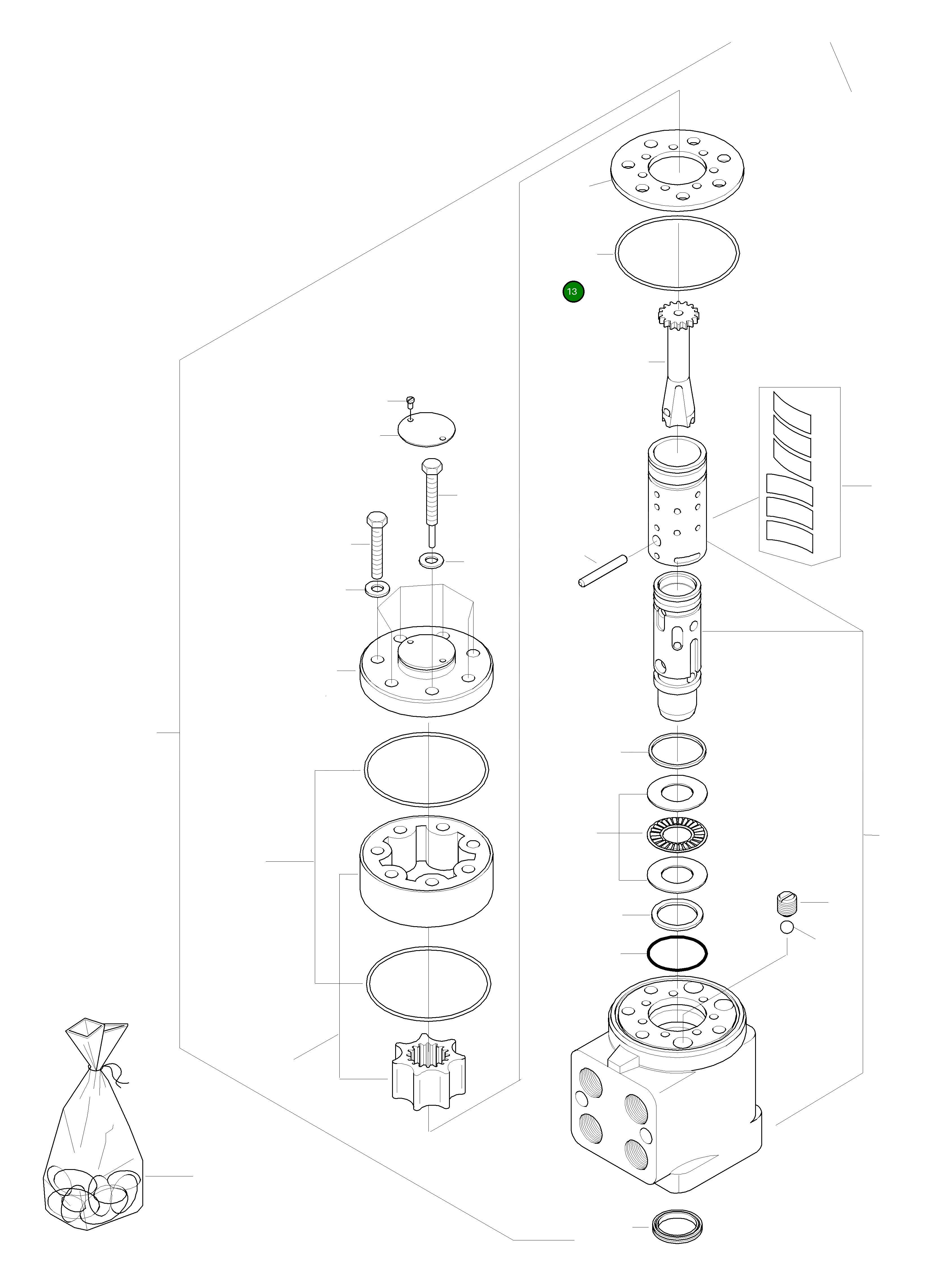 Кольцо уплотнительное (O-Ring) 421-64-H0P11 Komatsu