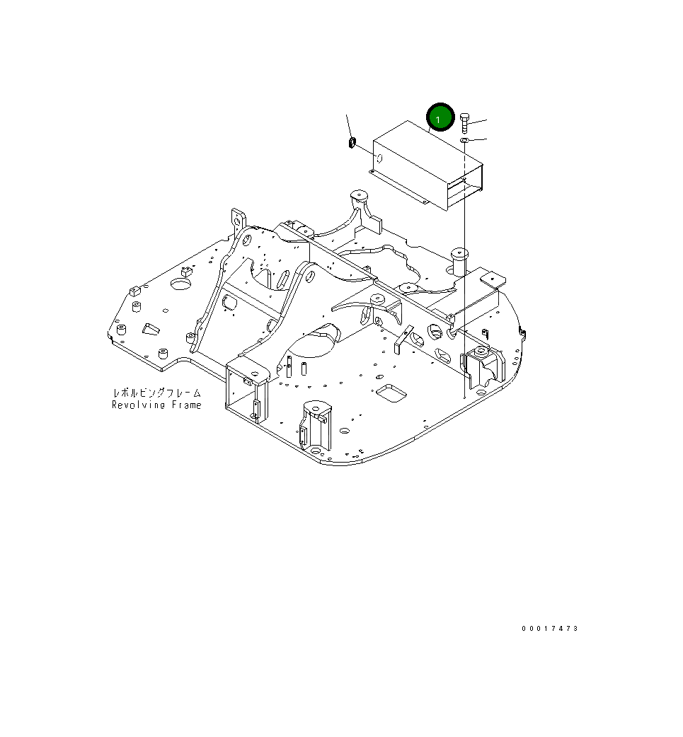 Крышка 21W-54-47822  Komatsu