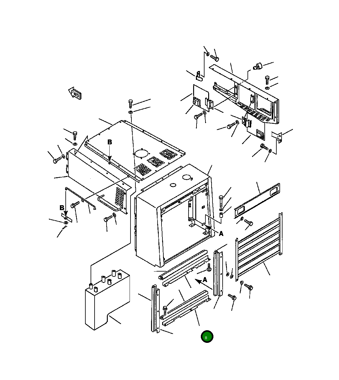 Крышка 425-54-14540 Komatsu