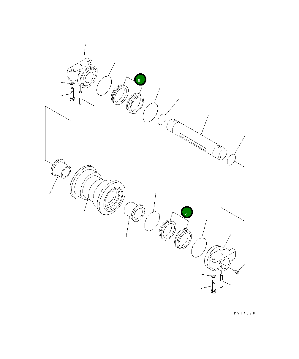 Кольцо 20Y-30-28430  Komatsu