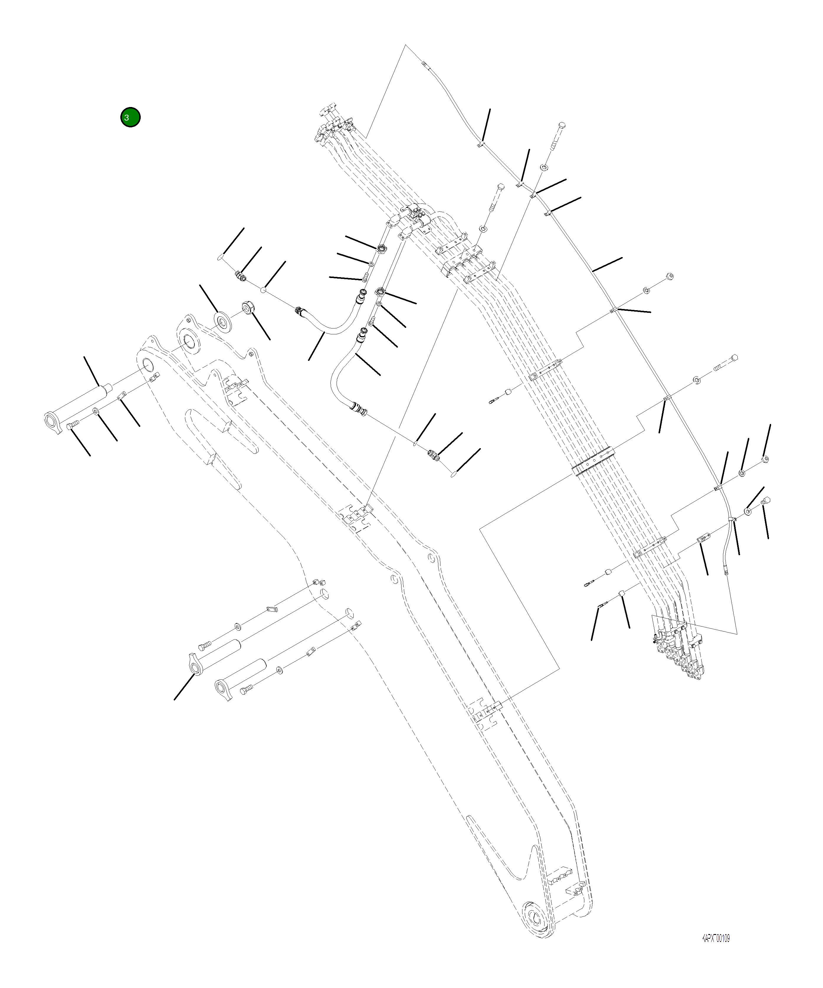 Кольцо уплотнительное (O-Ring) 4A1-60-22250 Komatsu