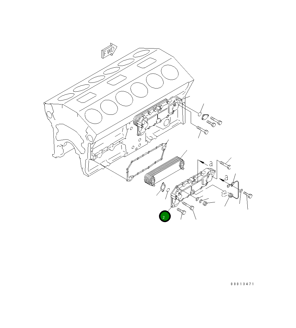Крышка 6215-61-2210 Komatsu