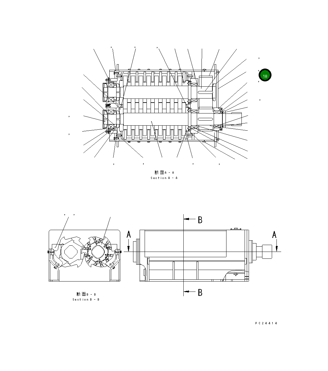Болт 01252-72045 Komatsu