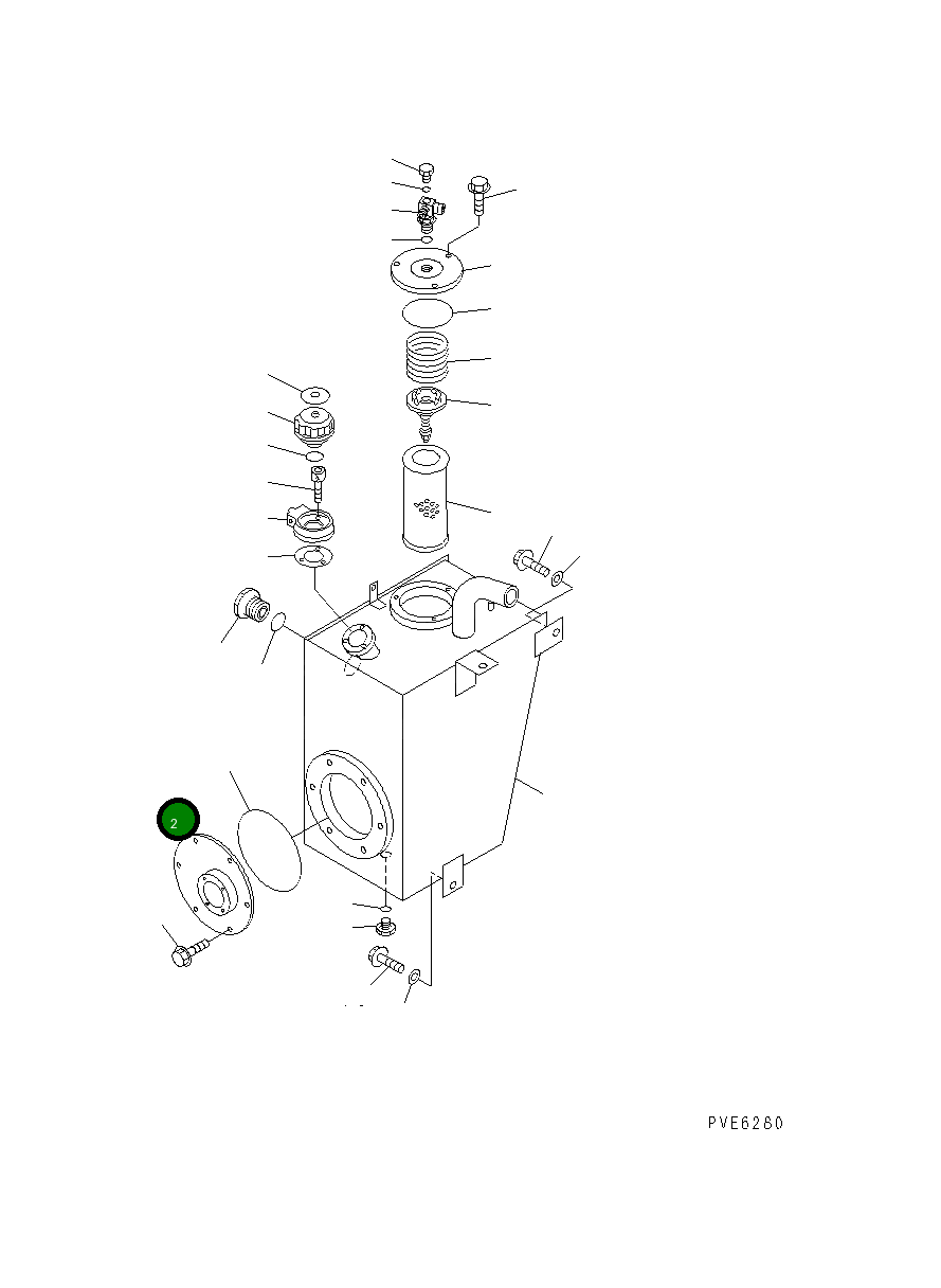 Крышка 417-N24-2220 Komatsu