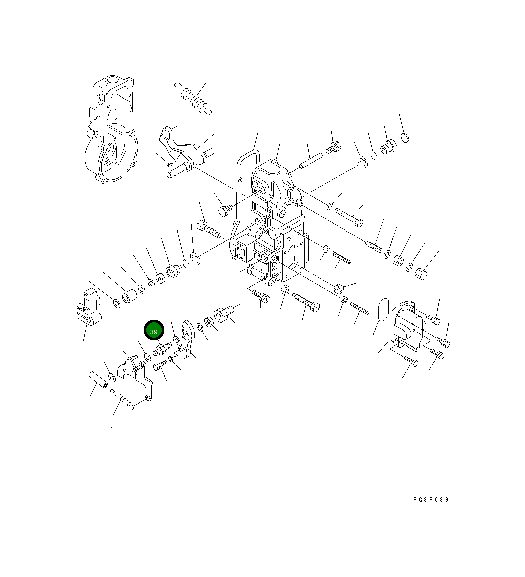 Болт DK154357-6401 Komatsu