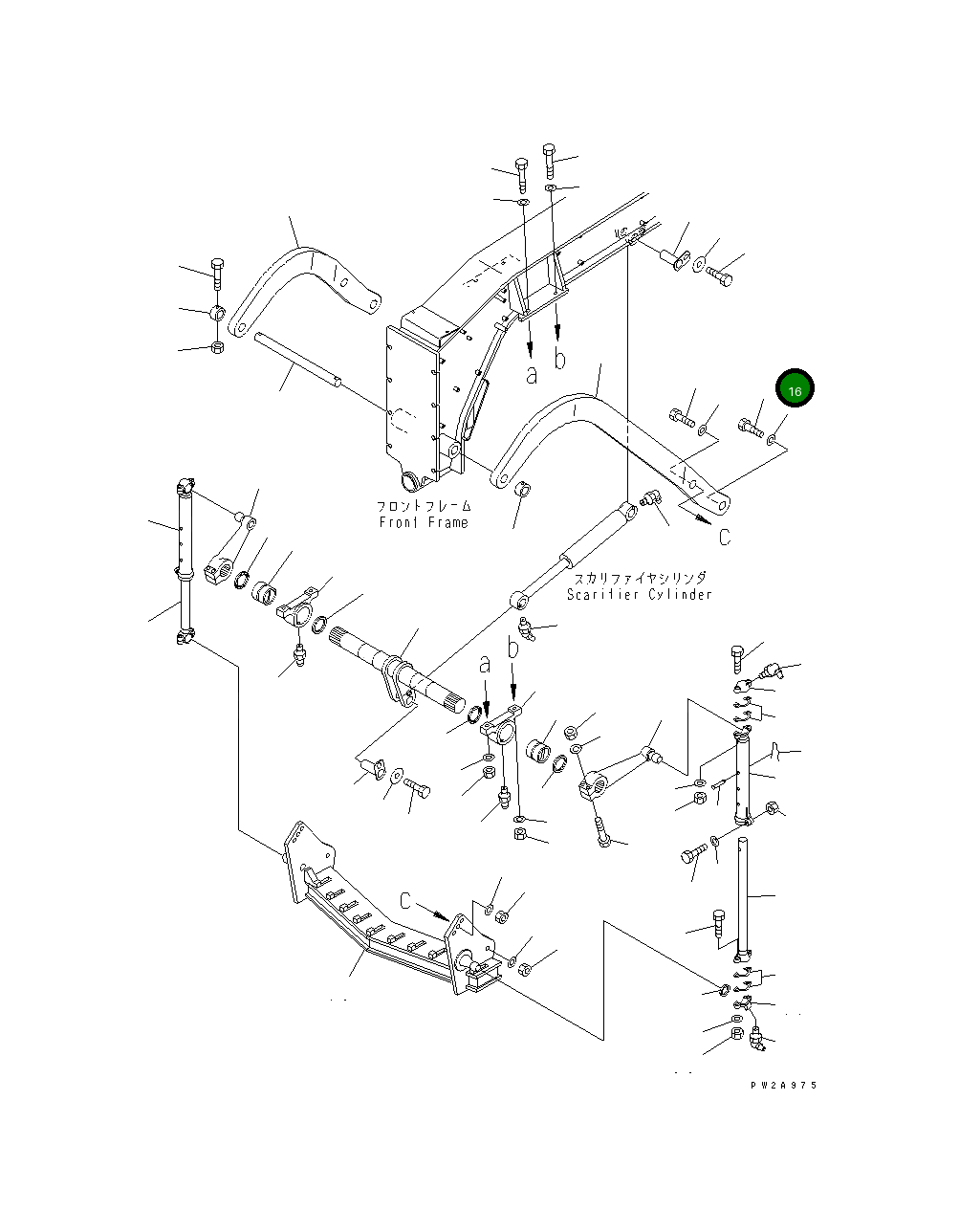 Болт 23B-71-31360 Komatsu
