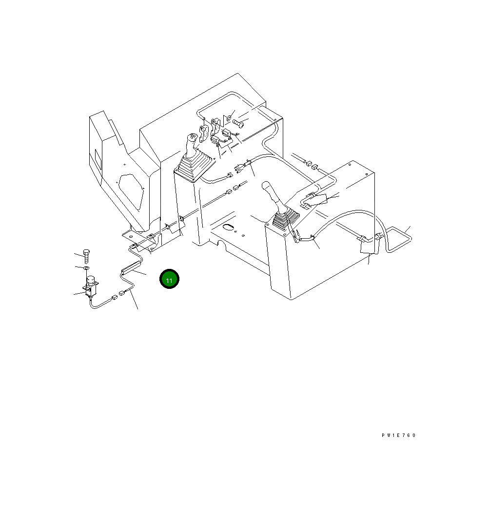 Крышка 21T-06-71940 Komatsu