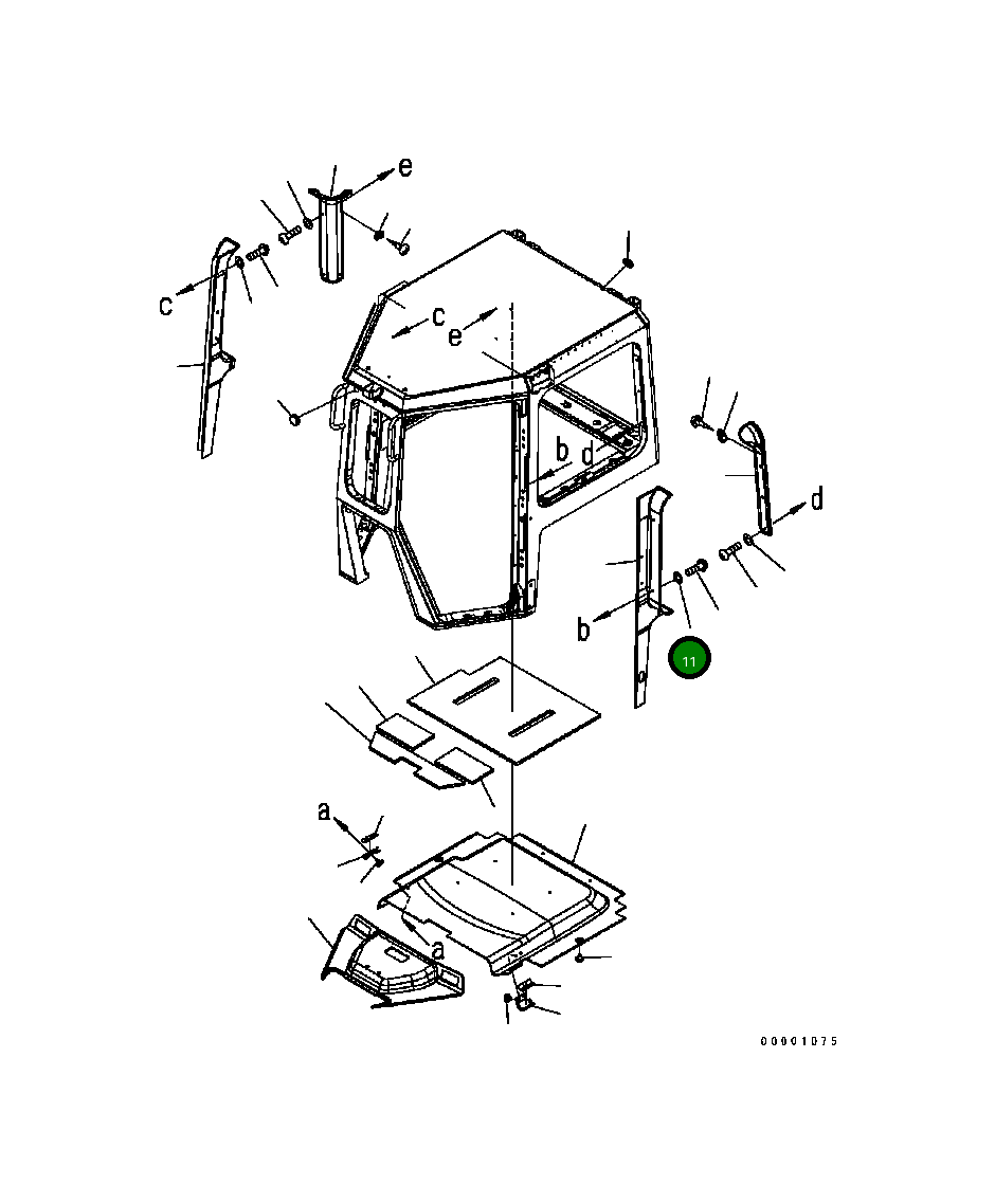 Крышка 17A-Z11-2731 Komatsu