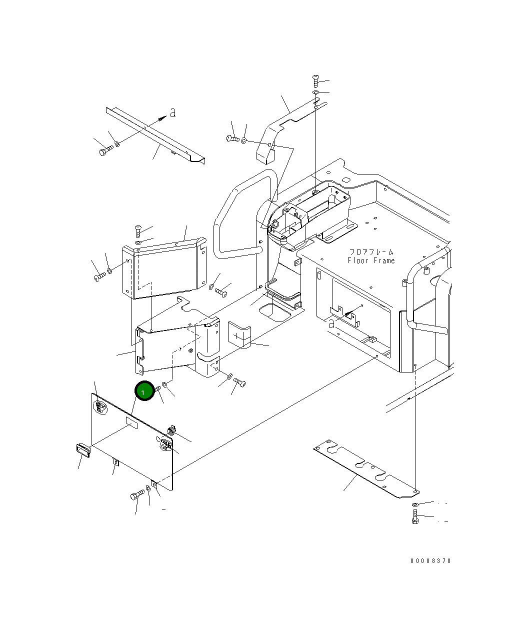 Крышка 22M-54-32310 Komatsu