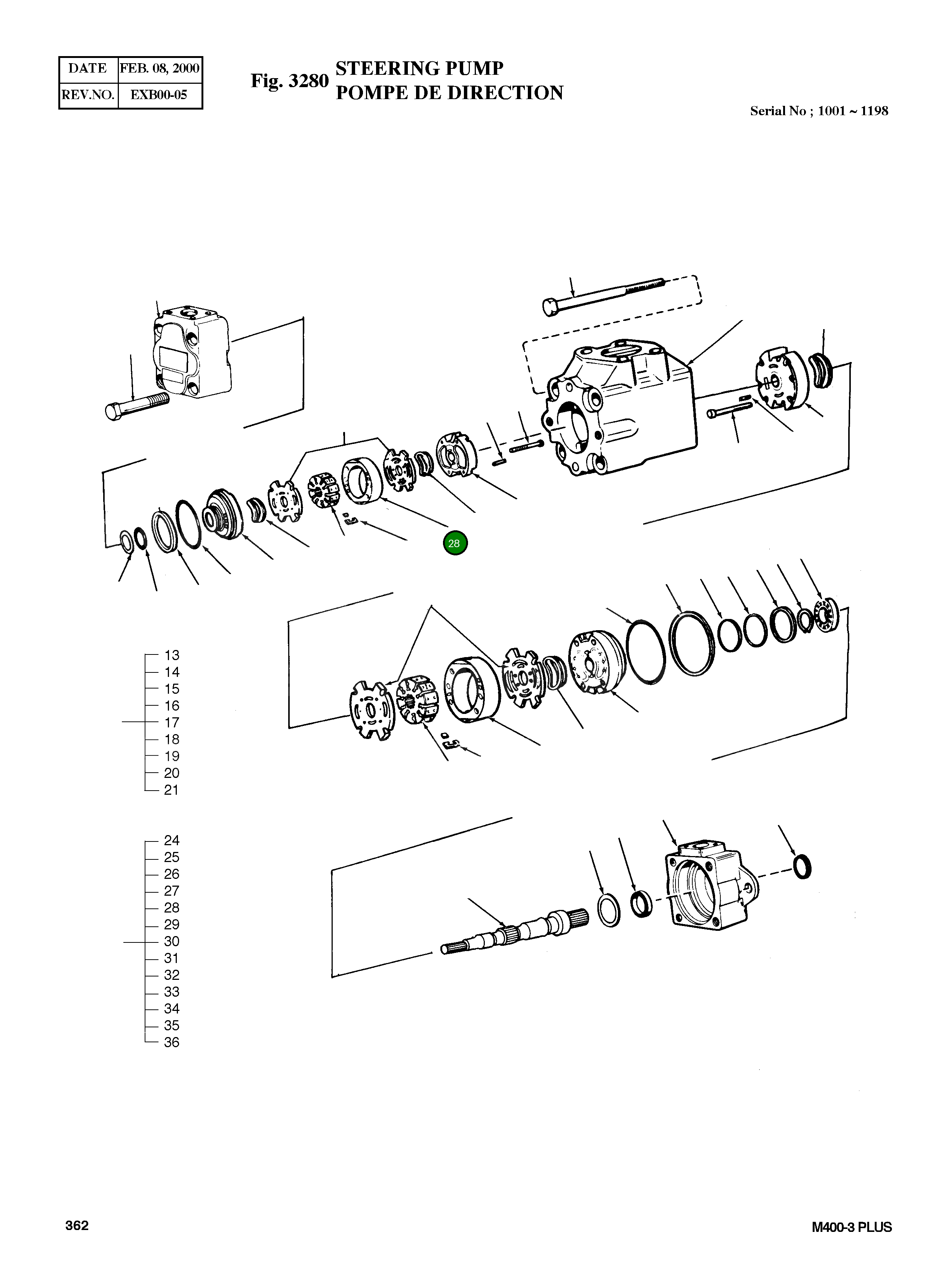 Кольцо 333624 Komatsu