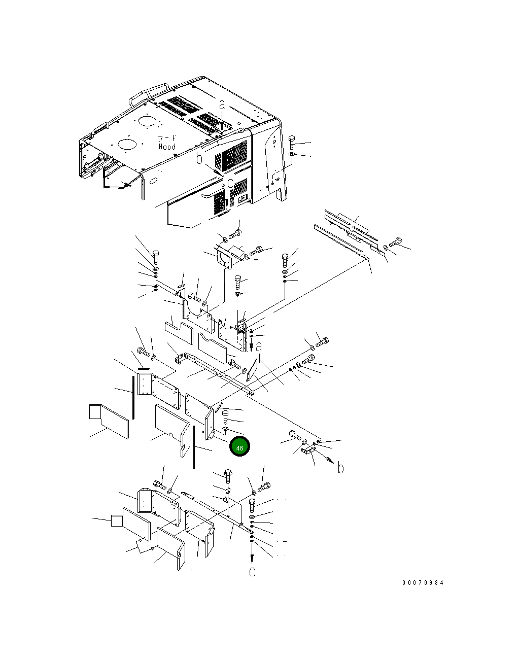 Крышка 425-54-33640  Komatsu