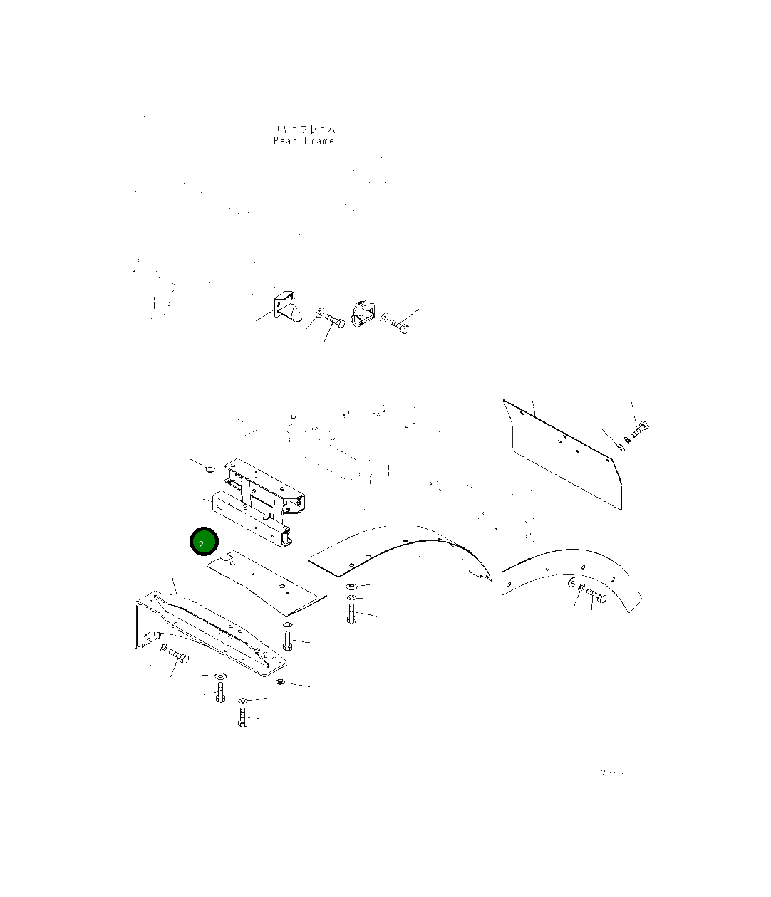 Крышка 425-54-55791  Komatsu