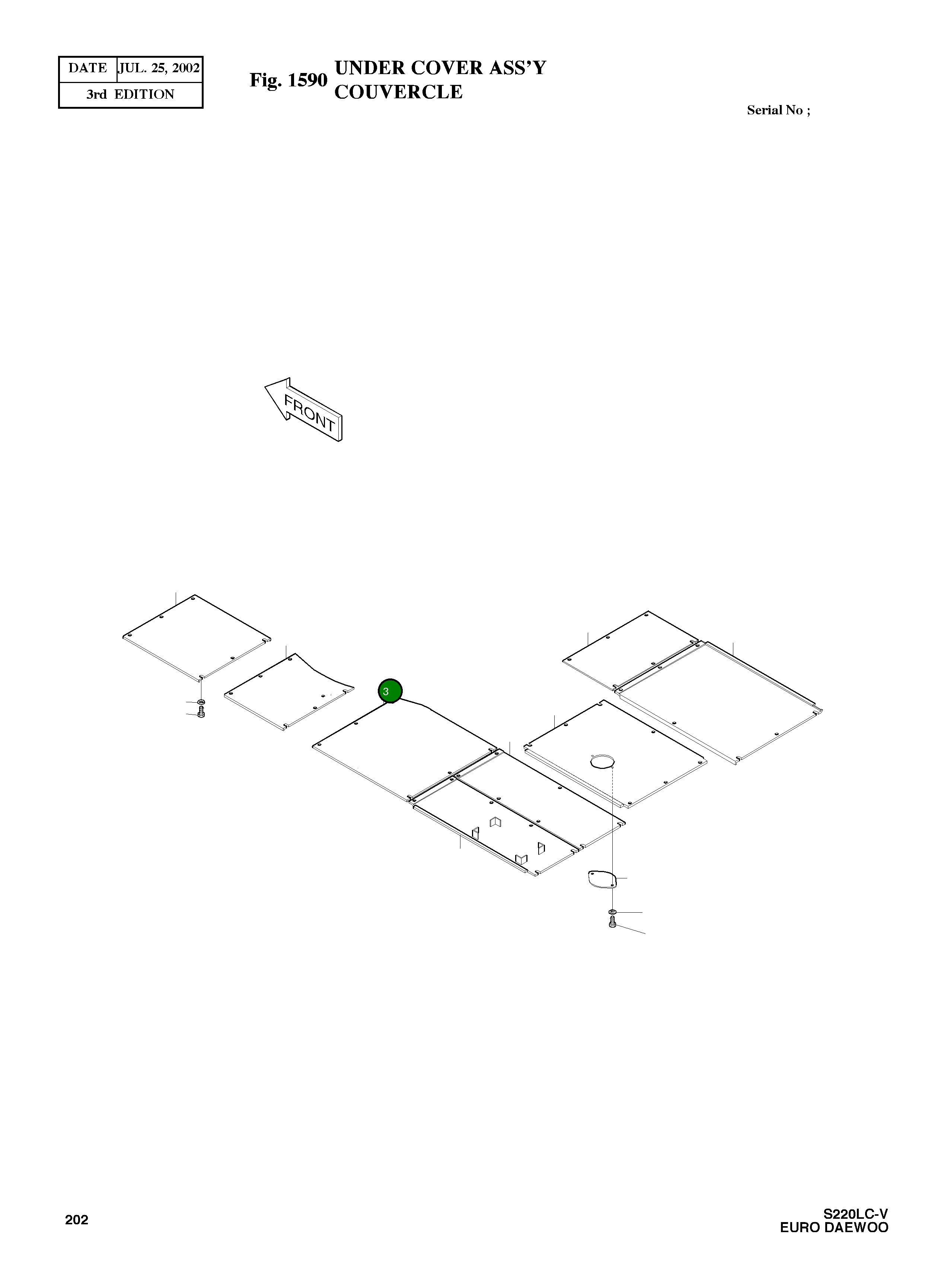 Крышка 2621-3447A Komatsu