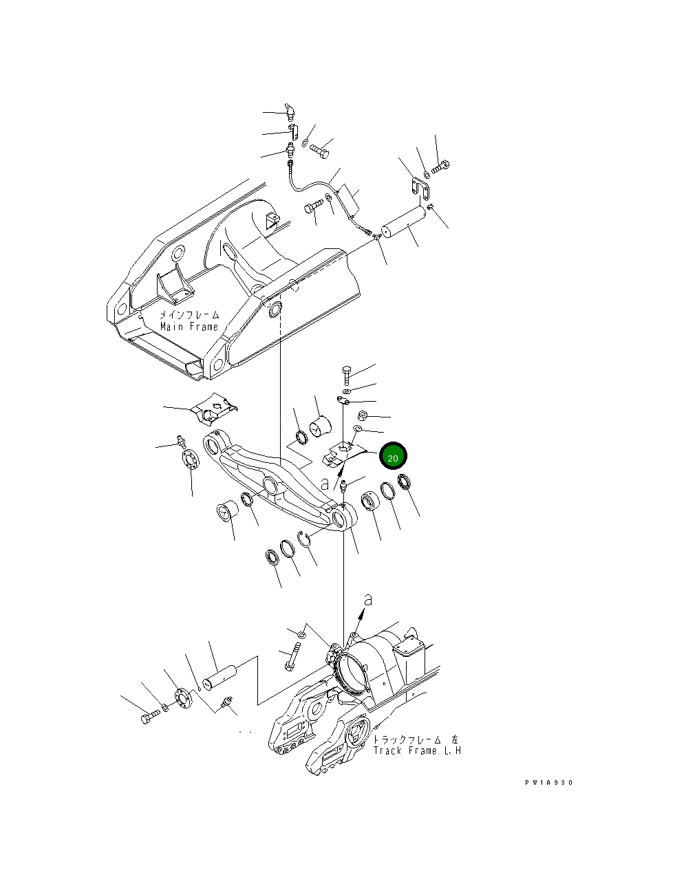 Крышка 198-50-62311  Komatsu