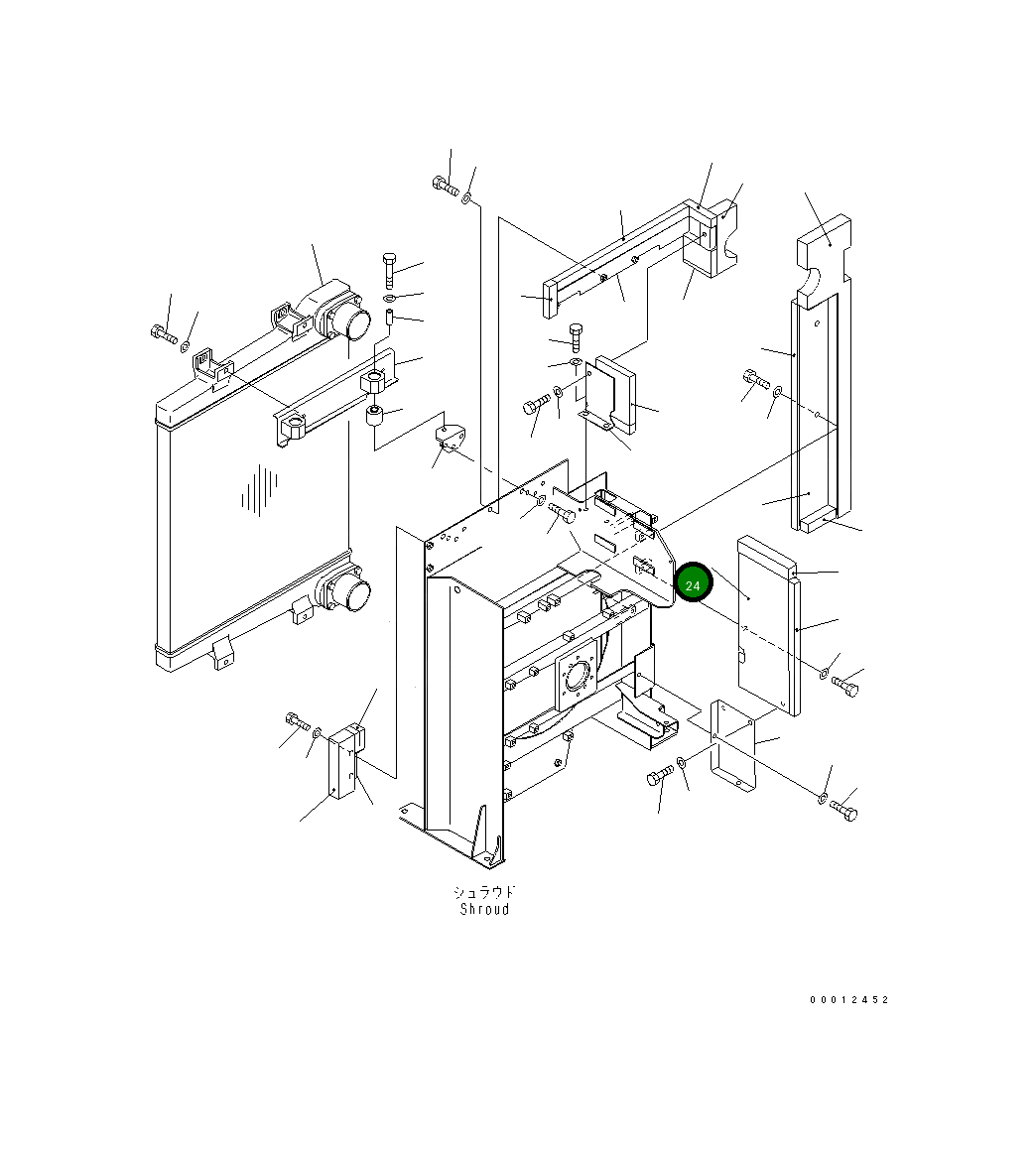 Крышка 21N-03-37351 Komatsu
