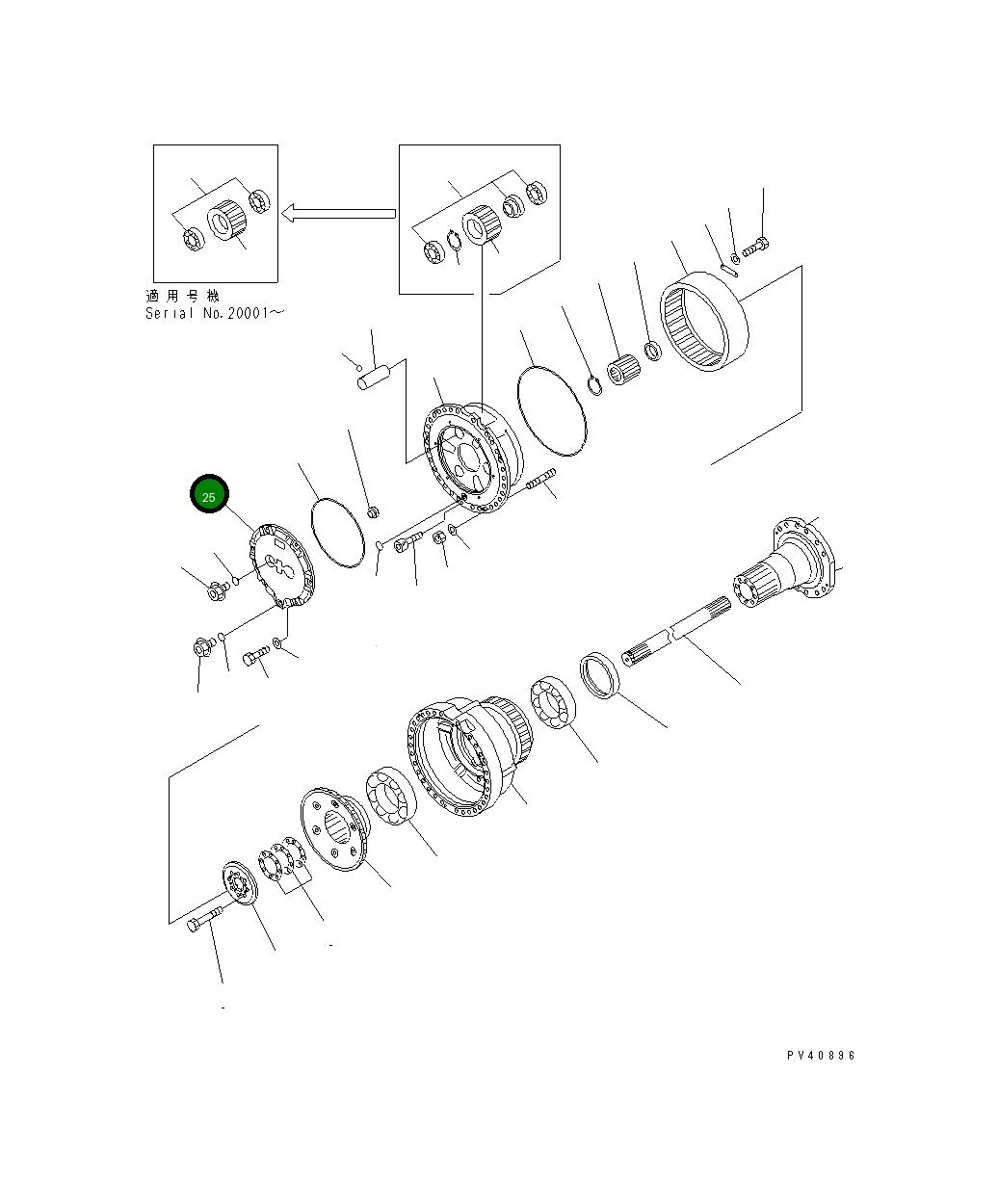 Крышка 425-22-12621 Komatsu