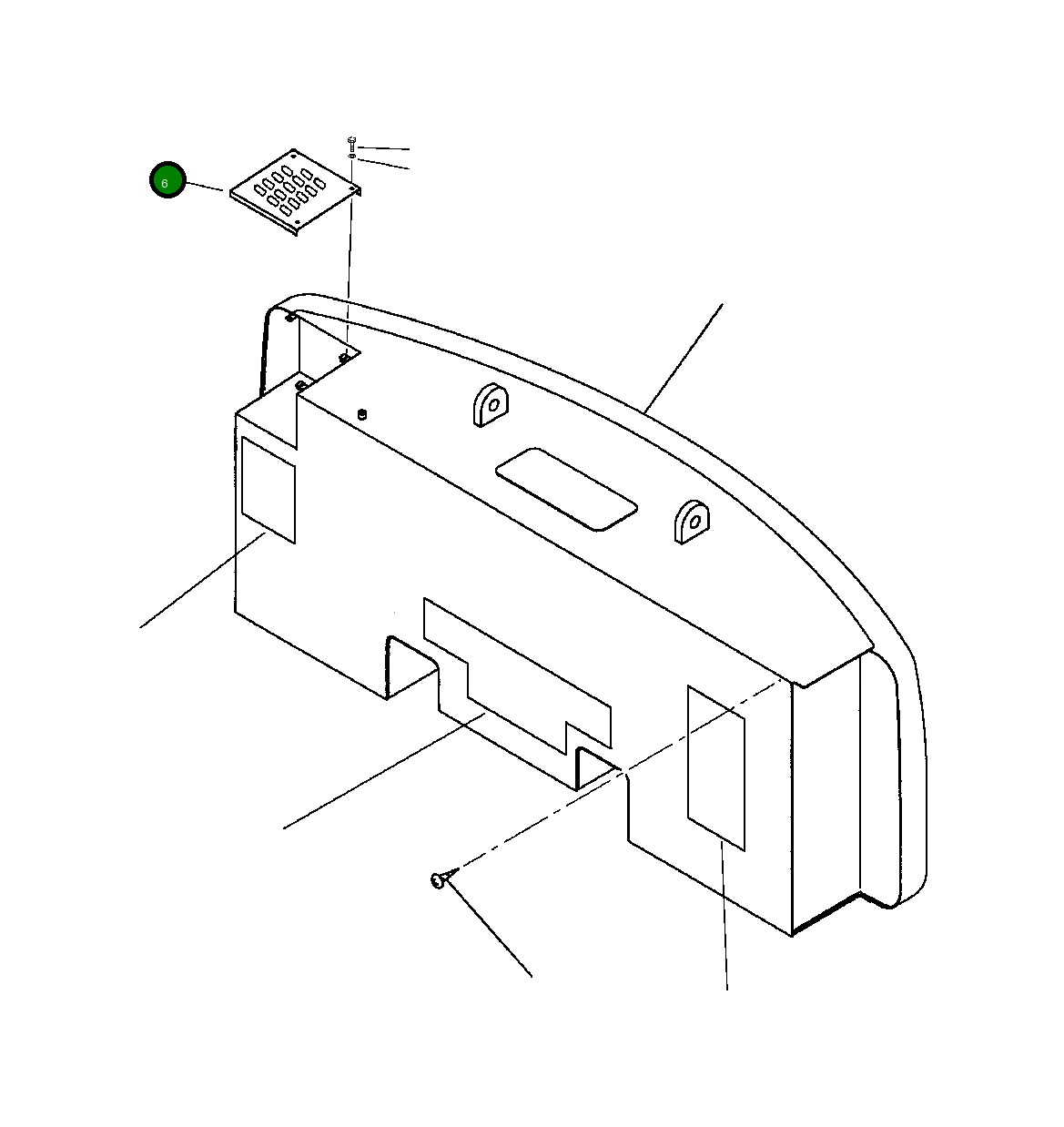 Крышка 208-46-68720 Komatsu
