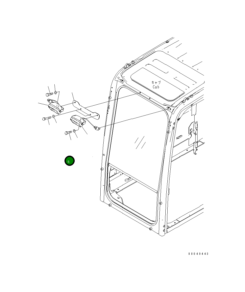Болт 01010-D1060 Komatsu