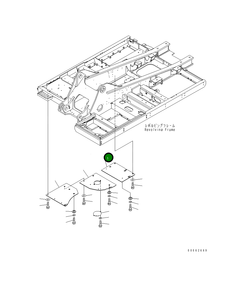Крышка 207-54-KC040  Komatsu