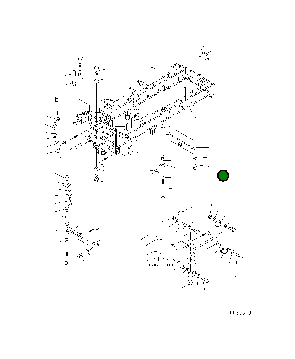Болт 01010-51650  Komatsu