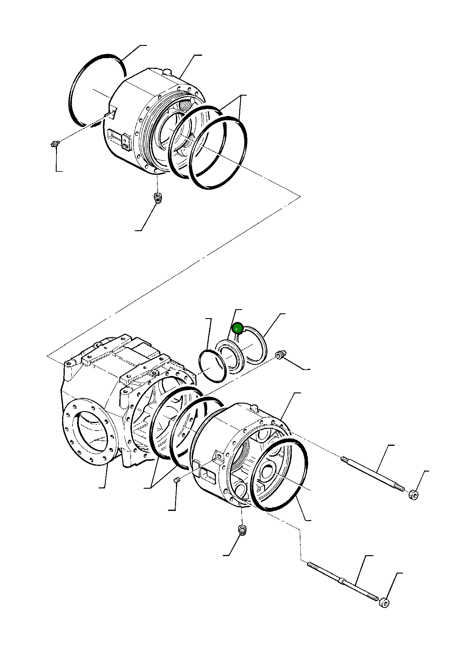 Кольцо уплотнительное (O-Ring) 855021248  Komatsu