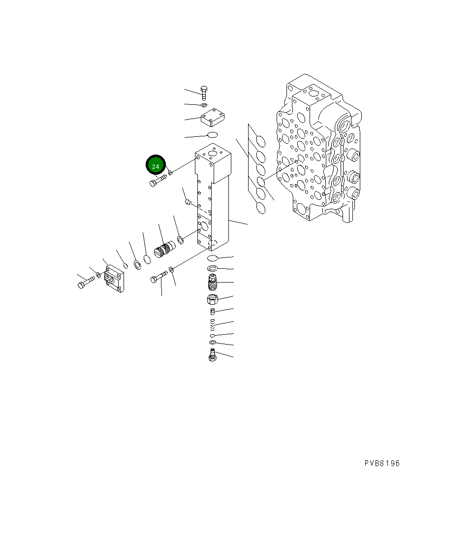Болт 01011-61435 Komatsu