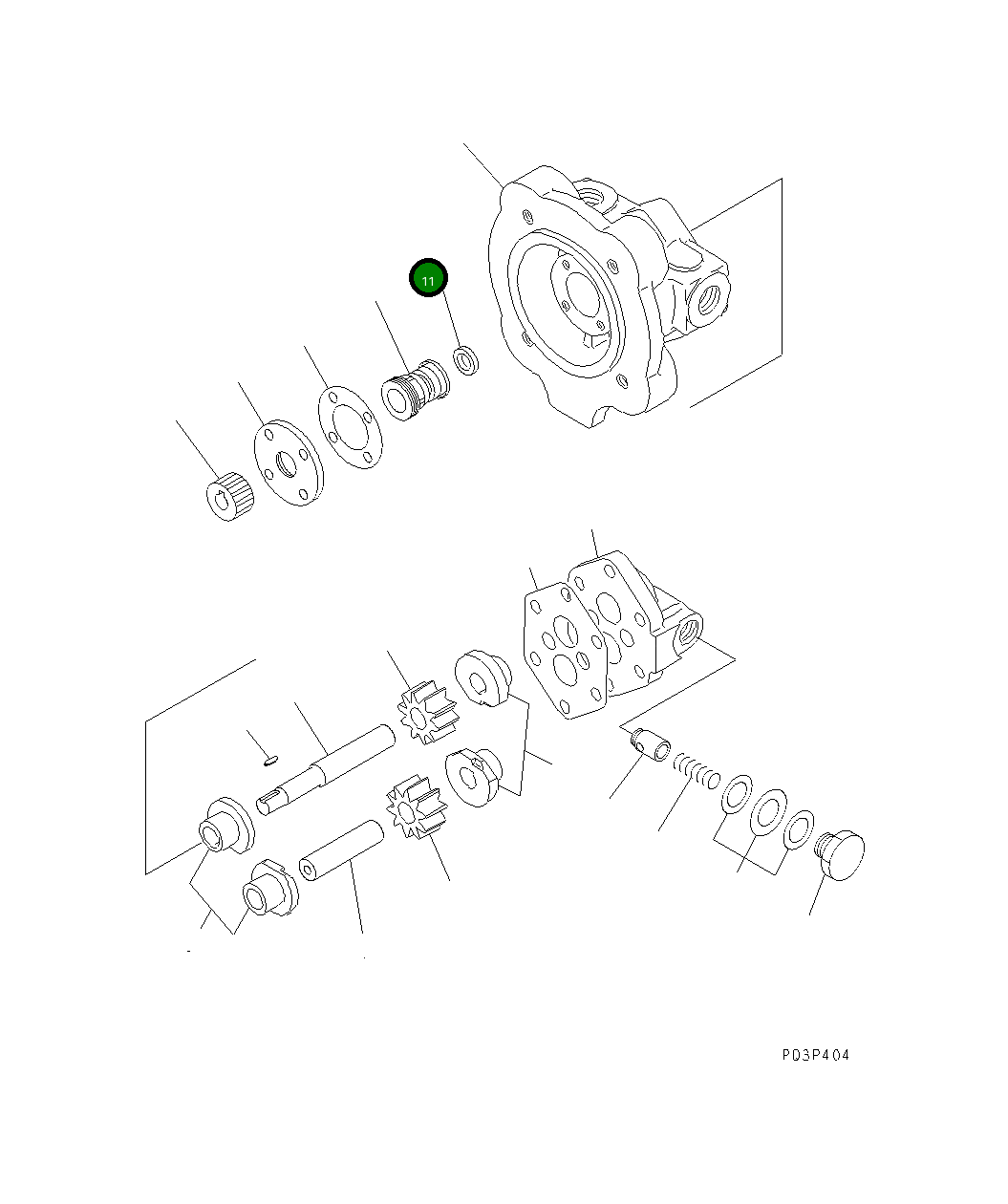 Кольцо EB15GP-135 Komatsu