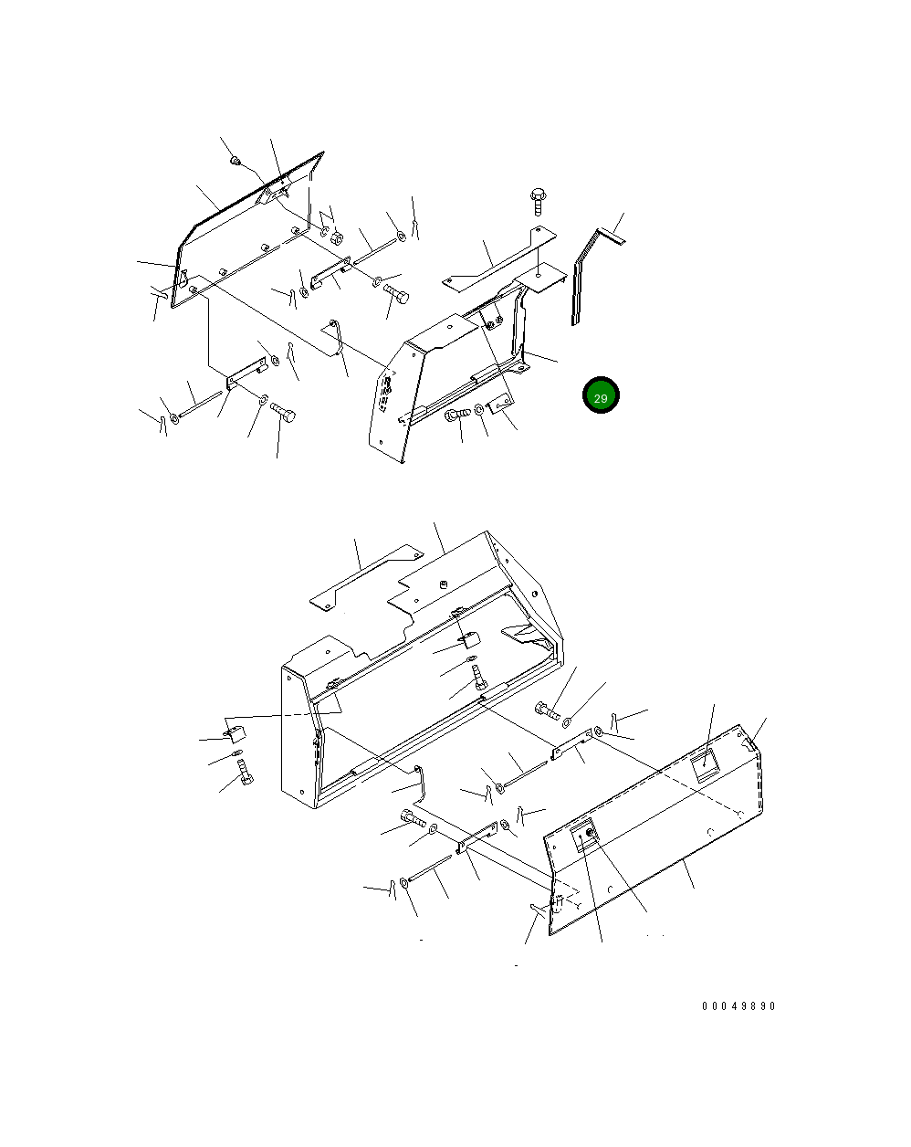 Крышка 134-54-64810 Komatsu