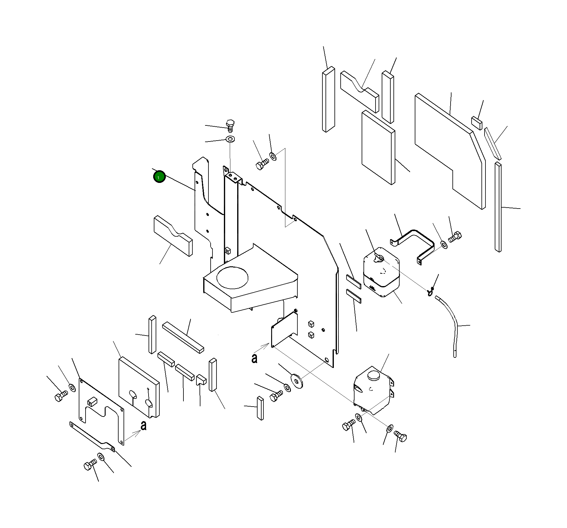 Крышка 20Y-54-72311  Komatsu